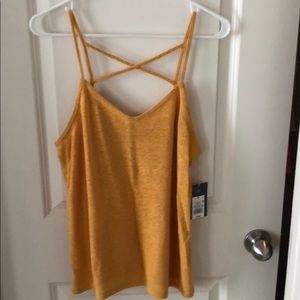 Yellow summer tank top